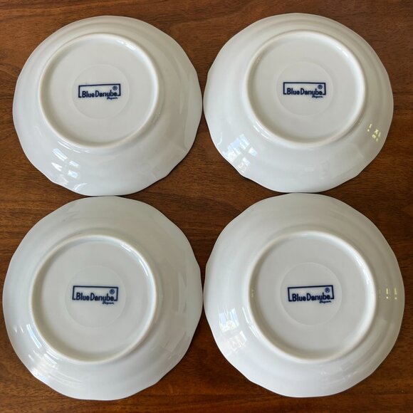 Set of 4 Blue Danube Tea Cups and Saucers Porcelain Onion Pattern Vintage Japan - Picture 5 of 9